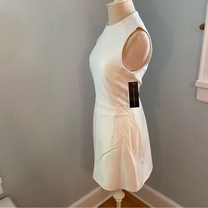 French Connection White Slim Midi Dress NWT